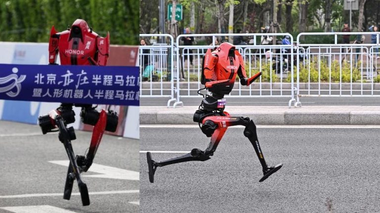 Un robot humanoïde bat le record du monde du semi-marathon à Pékin 27 Un robot humanoïde bat le record du monde du semi-marathon à Pékin