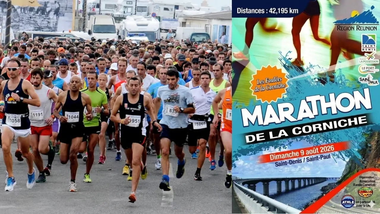 Marathon de la Corniche : 1500 coureurs attendus à La Réunion 1 Marathon de la Corniche : 1500 coureurs attendus à La Réunion