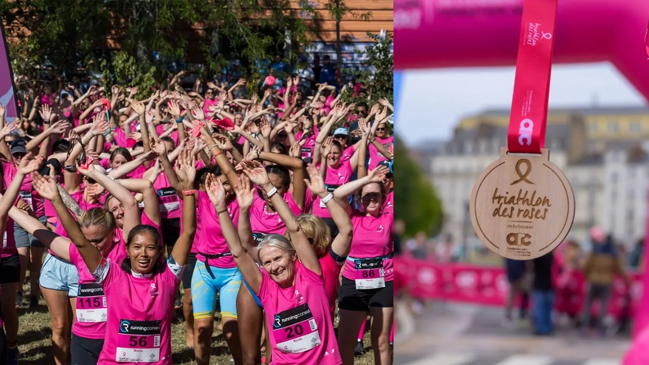 Triathlon des Roses 2026 : un défi sportif et solidaire contre le cancer du sein à Saint-Cloud