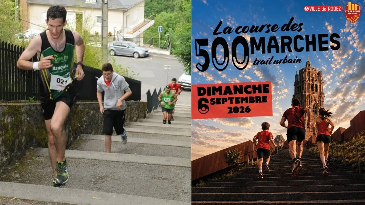 Trail urbain de Rodez 2026 : 500 marches et un parcours pour découvrir la ville 1 Trail urbain de Rodez 2026 : 500 marches et un parcours pour découvrir la ville
