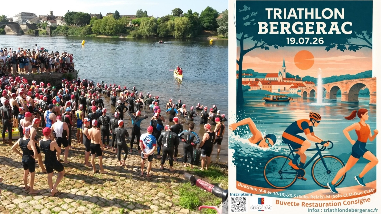 Le Triathlon de Bergerac 2026 bat son record de participants et confirme son nouvel élan