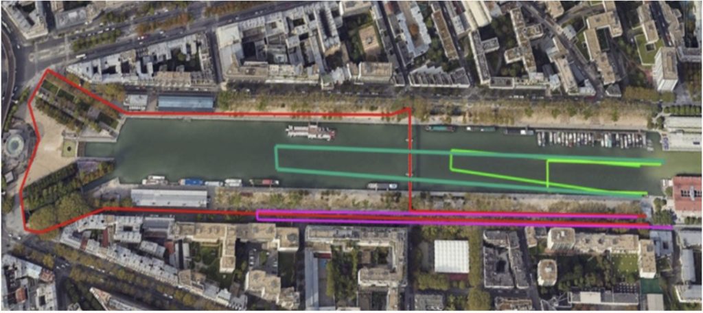 Le parcours de l'Aquathlon de Paris 2026