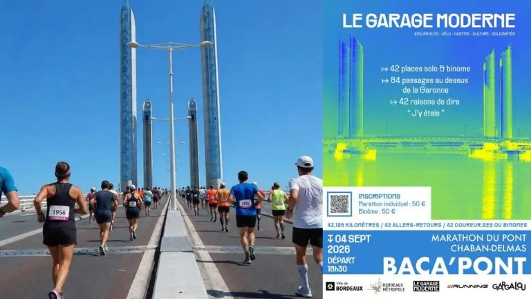 La Bacapont : le marathon complètement fou qui fera courir 42 fois sur le pont Chaban-Delmas à Bordeaux