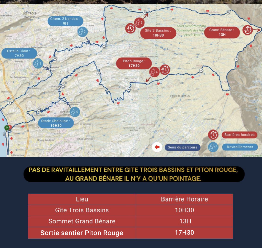 Leu Oxygène Trail : 1000 coureurs pour la deuxième édition à La Réunion 5 les différents parcours Leu oxygene trail 2026