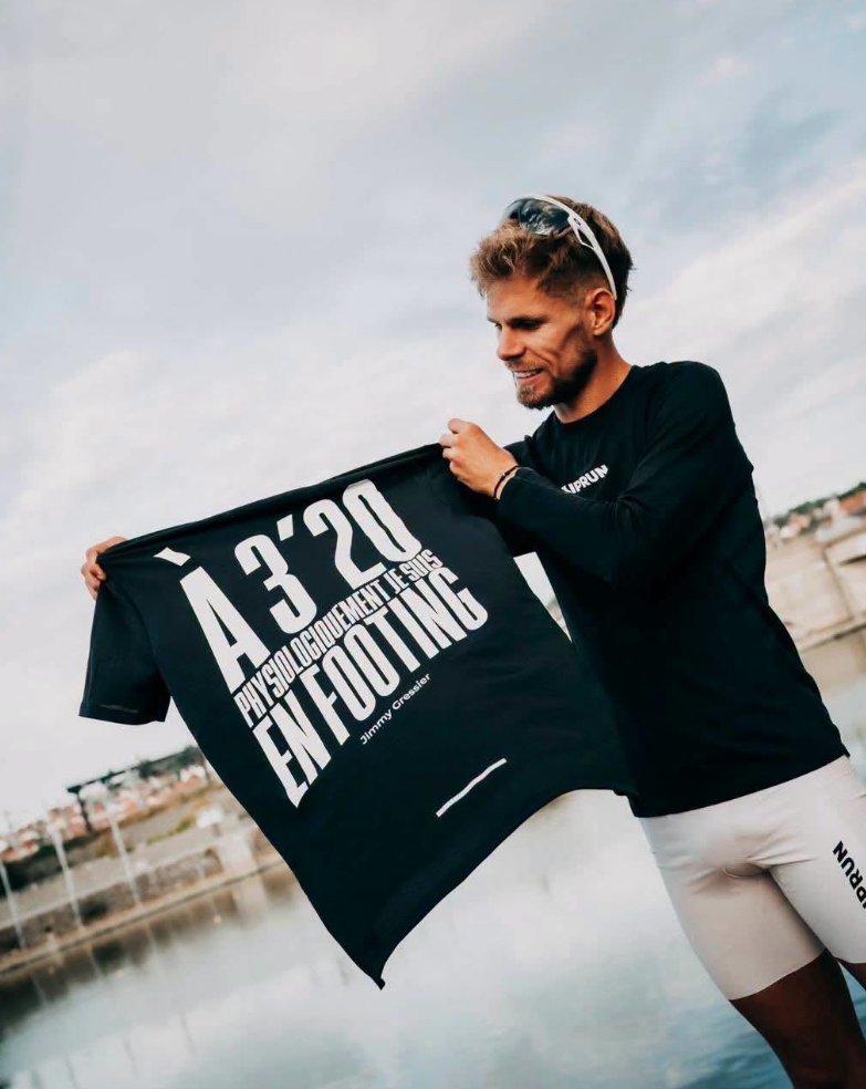 Kiprun transforme le célèbre 3’20/km de Jimmy Gressier en t-shirt 3 Jimmy Gressier tshirt kiprun
