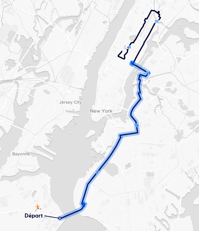 Marathon de New York 2026 : le parcours change dans le Bronx après 15 ans 3 Parcours marathon de new york 2026