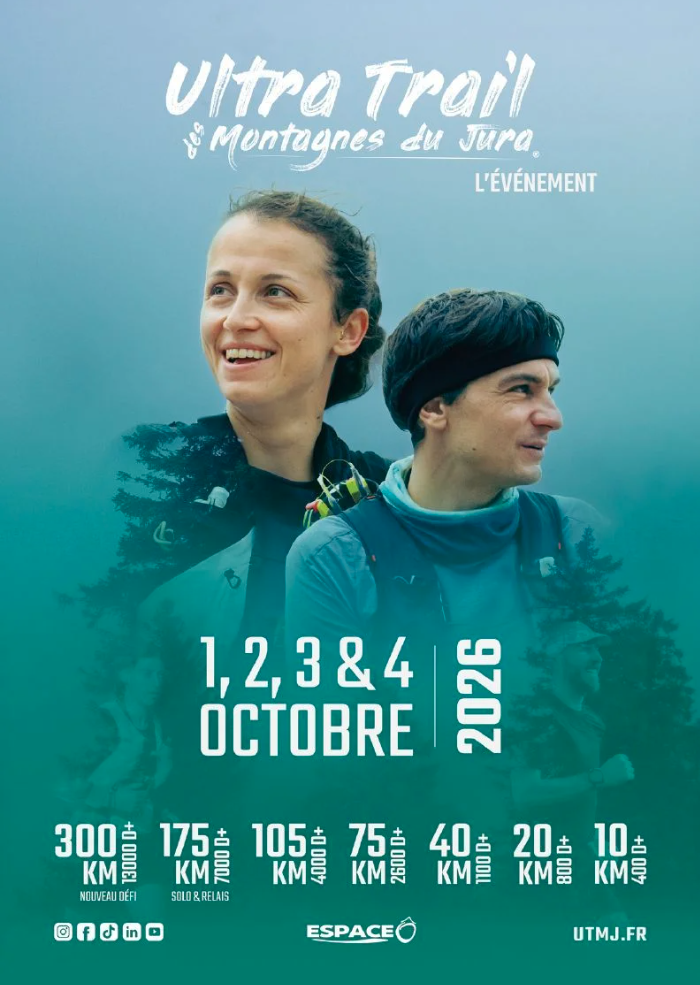 Ultra Trail des Montagnes du Jura 2026 : un nouveau 300 km au départ de l’Ain 3 Ultra Trail des Montagnes du Jura 2026